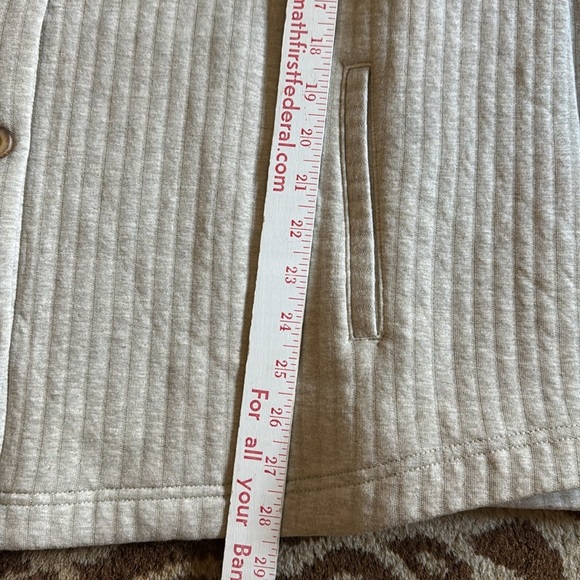 NWT Pure Jill Button Front Cardigan Ribbed Knit Jacket‎ Neutral Womens XLT Basic - Picture 9 of 14